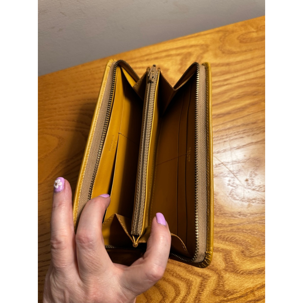 Celine Beige Coated Canvas Long Zip Wallet - Picture 8 of 10